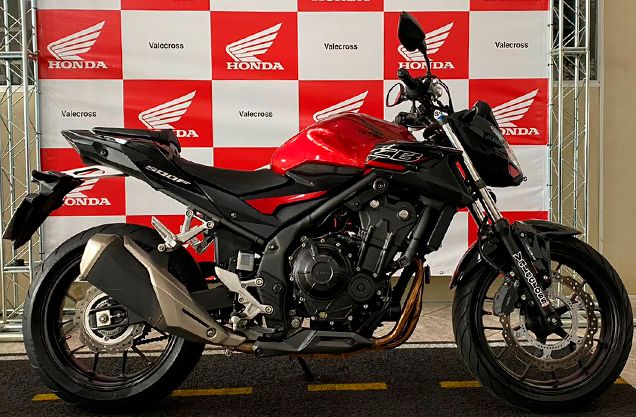 Honda CB 500F VERMELHA 2021/2021 VALECROSS HONDA DREAM LAJEADO / Carros no Vale