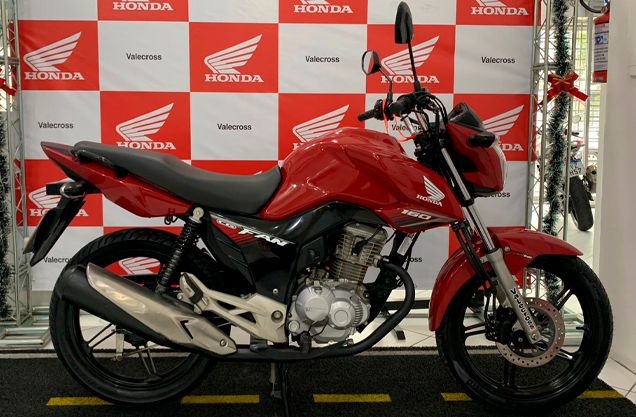 Honda CG 160 FAN VERMELHA 2018/2018 VALECROSS HONDA DREAM LAJEADO / Carros no Vale