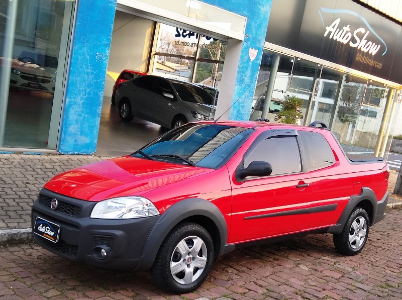 FIAT STRADA 1.4 MPI HARD WORKING CD 8V 3P 2019/2020 AUTO SHOW SANTA CRUZ DO SUL / Carros no Vale