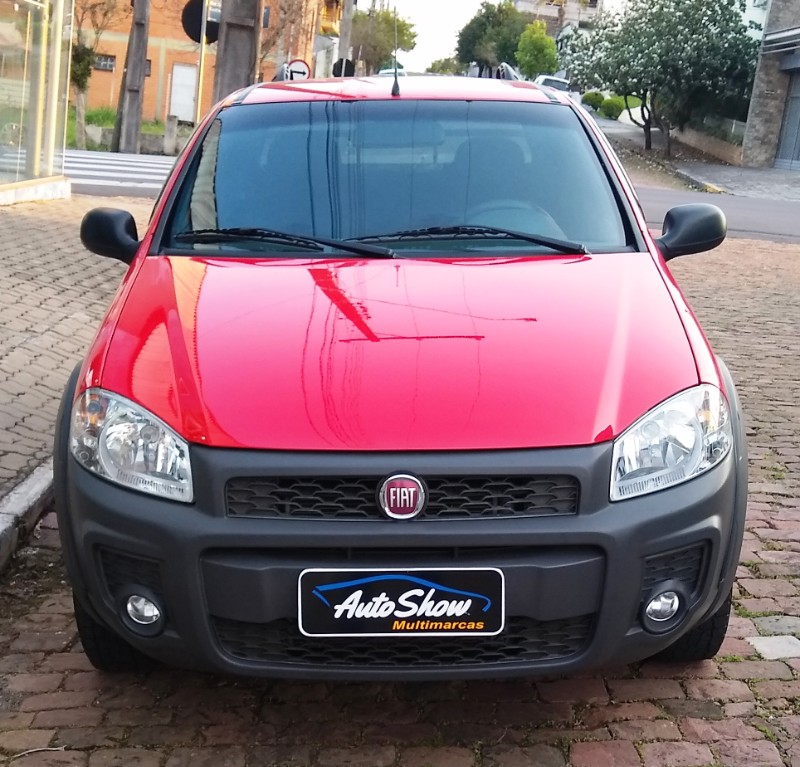 FIAT STRADA 1.4 MPI HARD WORKING CD 8V 3P 2019/2020 AUTO SHOW SANTA CRUZ DO SUL / Carros no Vale