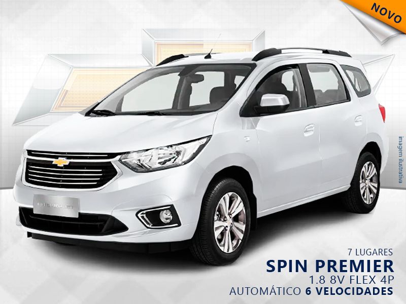 CHEVROLET SPIN 1.8 PREMIER 8V FLEX 4P AUTOMÁTICO 2023/2024 JA SPOHR SEMINOVOS LAJEADO / Carros no Vale