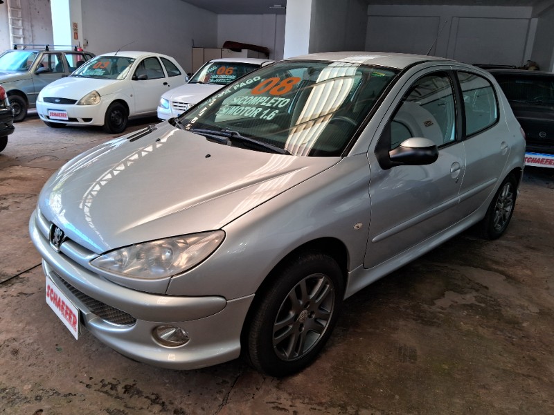 PEUGEOT 206 1.6 ALLURE 16V 2008/2008 SCHAEFER AUTOMÓVEIS TEUTÔNIA / Carros no Vale