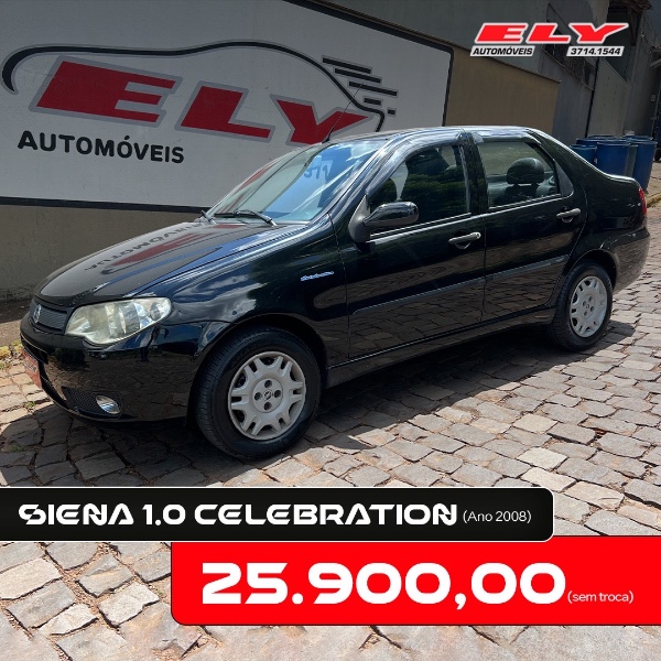 FIAT SIENA 1.0 CELEBRATION 8V 2008/2008 ELY AUTOMÓVEIS LAJEADO / Carros no Vale