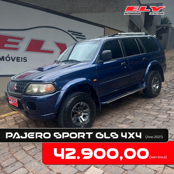 MITSUBISHI PAJERO SPORT 4X4 2.5 TURBO INTERCOOLER 8V 2001/2001 ELY AUTOMÓVEIS LAJEADO / Carros no Vale