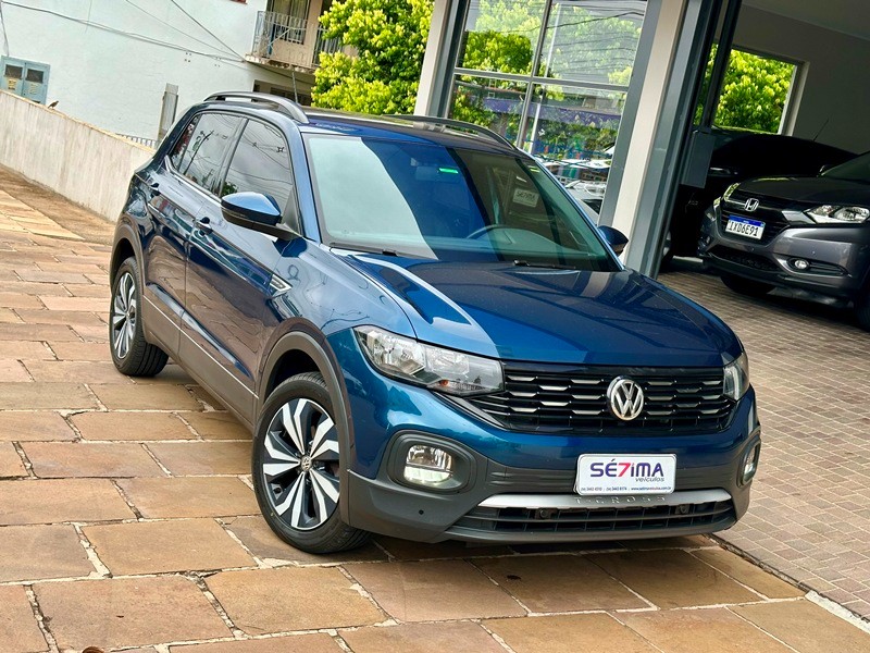 VOLKSWAGEN T-CROSS COMFORTLINE 200 TSI 2020/2021 SÉTIMA VEÍCULOS GUAPORÉ / Carros no Vale