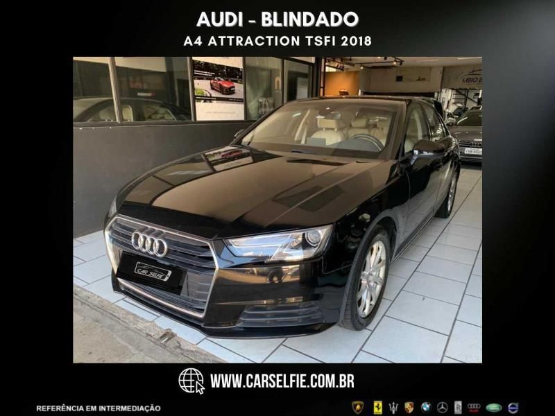 AUDI A4 2.0 TFSI ATTRACTION GASOLINA 4P S TRONIC 2017/2018 FÁBIO BERNARDES PORTO ALEGRE / Carros no Vale