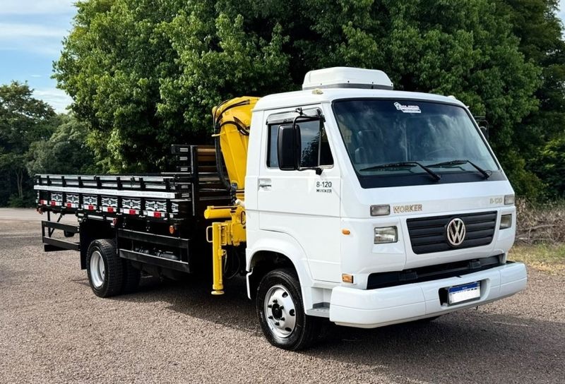 Volkswagen 8120 VW 8-120 Euro3 Worker Munck 2009/2009 CAMINHÕES & CAMIONETAS PASSO FUNDO / Carros no Vale