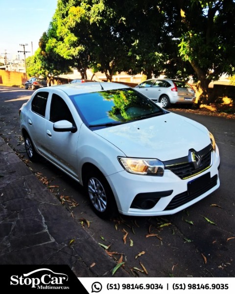 RENAULT LOGAN 1.0 ZEN 12V 2020/2020 STOPCAR MULTIMARCAS ESTRELA / Carros no Vale