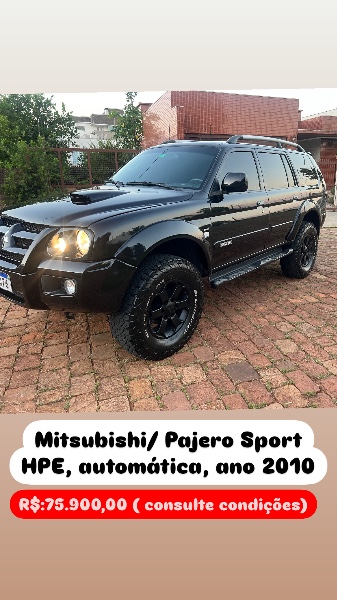 MITSUBISHI PAJERO SPORT PAJERO SPORT HPE 2.5 4X4 DIESEL AUT. 2010/2010 ELY AUTOMÓVEIS LAJEADO / Carros no Vale