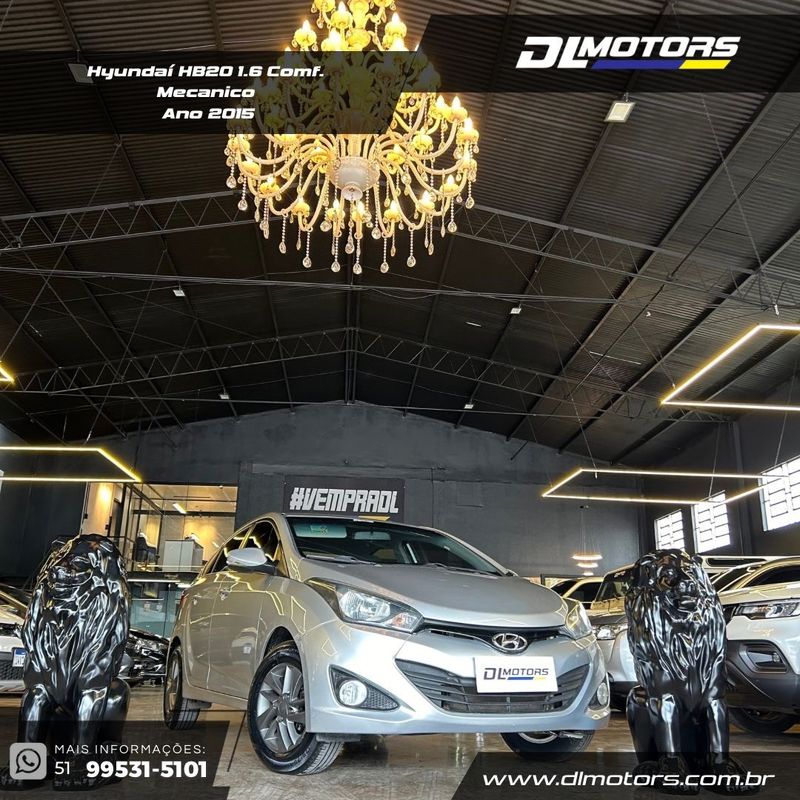 Hyundai Hyundahb20s 1.6m Comf 2015/2015 DL MOTORS LAJEADO / Carros no Vale