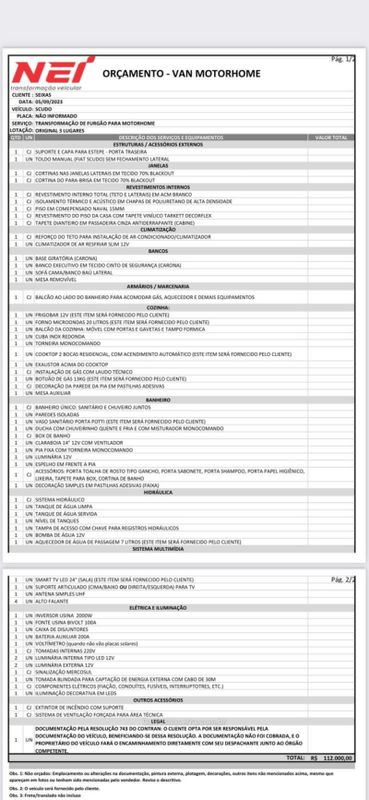 FIAT SCUDO CARGO 1.5 BLUEHDI MULTI 2023/2024 KASPER VEÍCULOS DOIS IRMÃOS / Carros no Vale