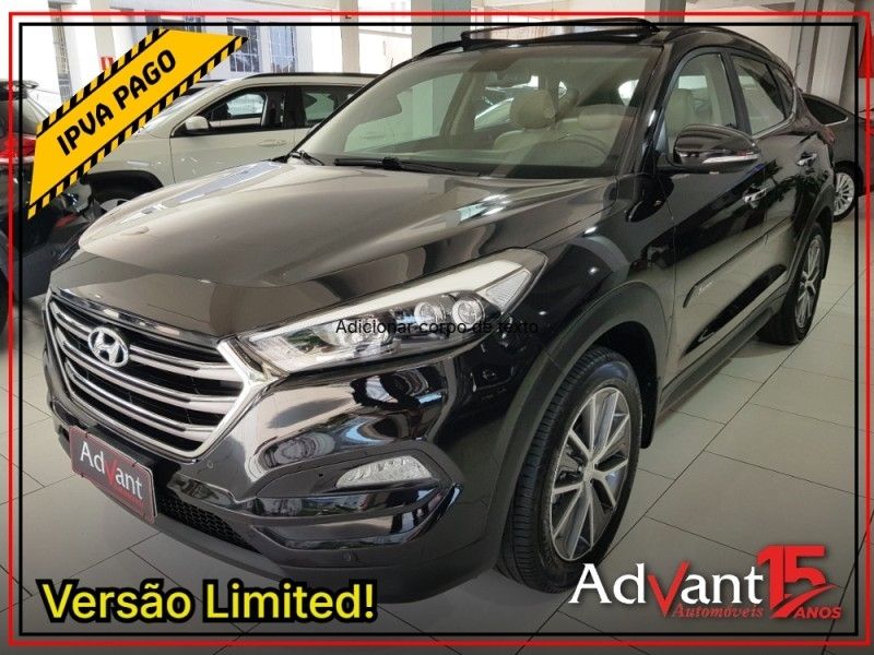 Hyundai TUCSON 1.6 16V T-GDI GASOLINA LIMITED ECOSHIFT 2019/2020 ADVANT AUTOMÓVEIS CAXIAS DO SUL / Carros no Vale