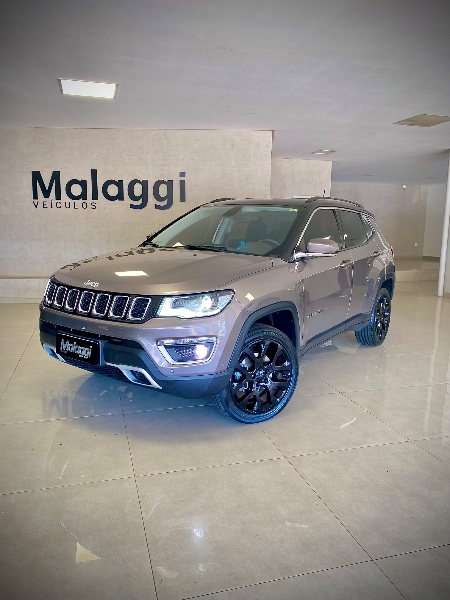 JEEP COMPASS 2.0 16V DIESEL LIMITED 4X4 AUTOMÁTICO 2018/2019 MALAGGI VEÍCULOS ENCANTADO / Carros no Vale