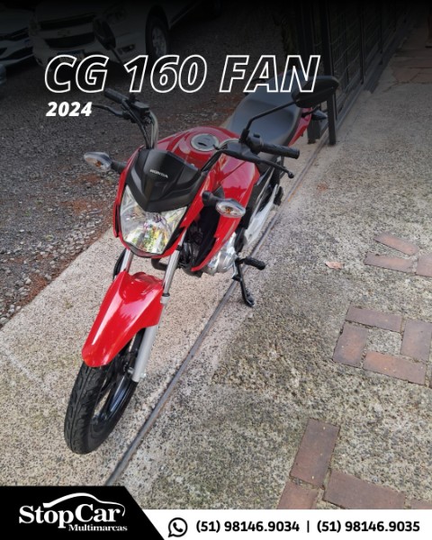 HONDA MOTOS CG 160 FAN 2024/2024 STOPCAR MULTIMARCAS ESTRELA / Carros no Vale