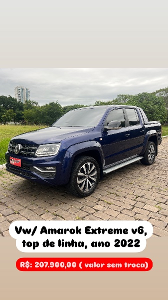 VOLKSWAGEN AMAROK 3.0 EXTREME V6 2022/2022 ELY AUTOMÓVEIS LAJEADO / Carros no Vale