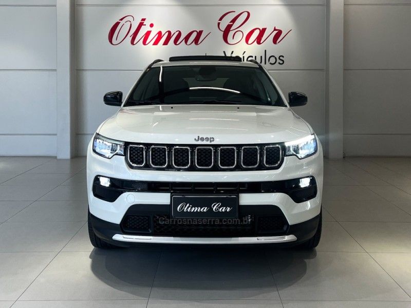 JEEP COMPASS 1.3 LONGITUDE T270 16V TURBO 4X2 2021/2022 ÓTIMA CAR FLORES DA CUNHA / Carros no Vale