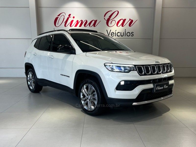 JEEP COMPASS 1.3 LONGITUDE T270 16V TURBO 4X2 2021/2022 ÓTIMA CAR FLORES DA CUNHA / Carros no Vale