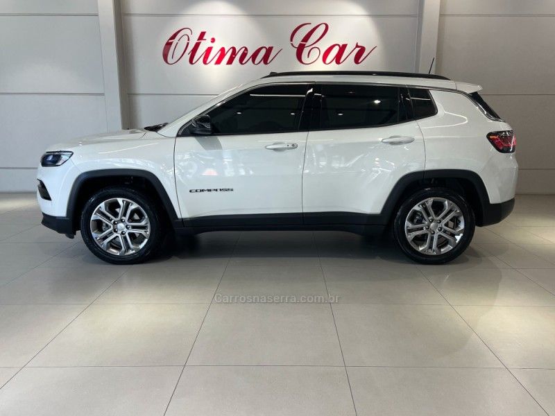 JEEP COMPASS 1.3 LONGITUDE T270 16V TURBO 4X2 2021/2022 ÓTIMA CAR FLORES DA CUNHA / Carros no Vale