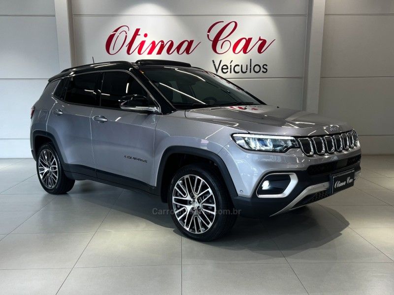 JEEP COMPASS 2.0 LIMITED TD350 TURBO 4X4 2021/2022 ÓTIMA CAR FLORES DA CUNHA / Carros no Vale