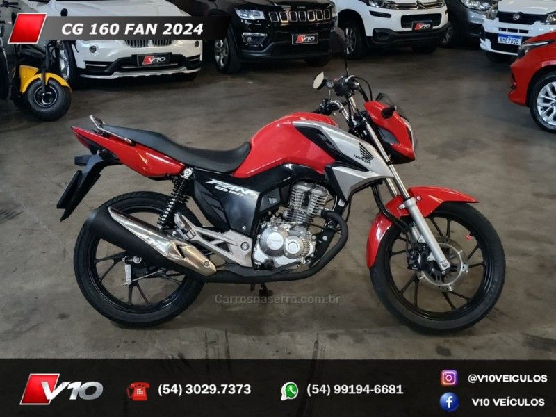 Honda Motos CG 160 FAN 2023/2024 V10 VEÍCULOS CAXIAS DO SUL / Carros no Vale