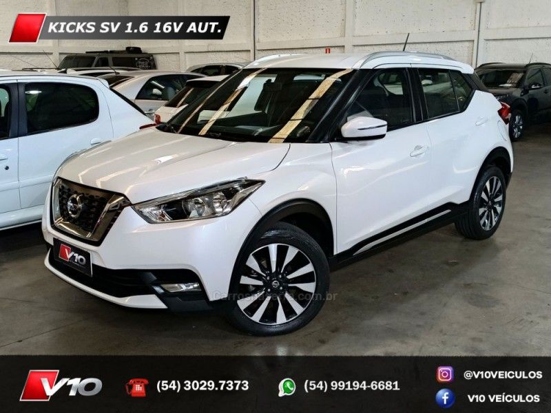 NISSAN KICKS 1.6 16V SV XTRONIC 2019/2019 V10 VEÍCULOS CAXIAS DO SUL / Carros no Vale
