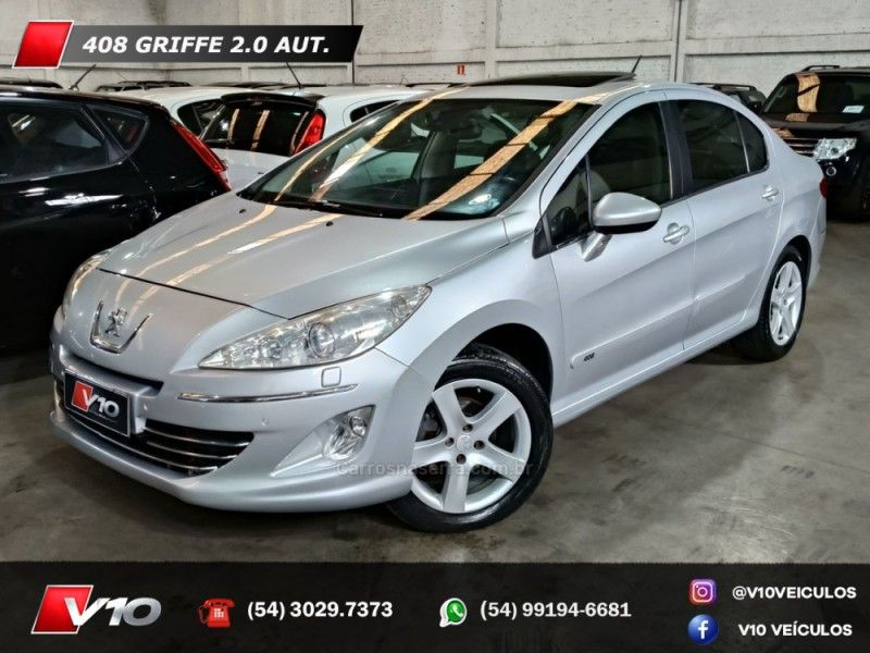 PEUGEOT 408 2.0 GRIFFE 16V 2011/2012 V10 VEÍCULOS CAXIAS DO SUL / Carros no Vale