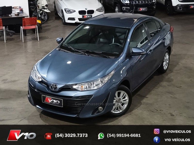 TOYOTA YARIS 1.5 XL SEDAN 16V 2019/2019 V10 VEÍCULOS CAXIAS DO SUL / Carros no Vale