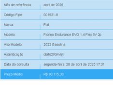 Fiat FIORINO 1.4 MPI FURGÃO ENDURANCE 8V FLEX 2P MANUAL 2022/2022 BETIOLO NOVOS E SEMINOVOS LAJEADO / Carros no Vale