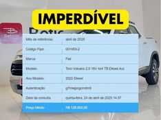 Fiat TORO 2.0 16V TURBO DIESEL VOLCANO 4WD AT9 2022/2022 BETIOLO NOVOS E SEMINOVOS LAJEADO / Carros no Vale