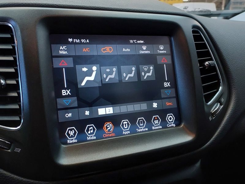 JEEP COMPASS 2.0 16V FLEX LONGITUDE AUTOMÁTICO 2021/2021 BETIOLO NOVOS E SEMINOVOS LAJEADO / Carros no Vale