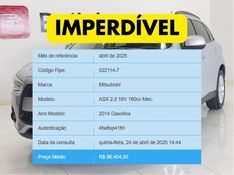 Mitsubishi ASX 2.0 4X2 16V GASOLINA 4P MANUAL 2013/2014 BETIOLO NOVOS E SEMINOVOS LAJEADO / Carros no Vale
