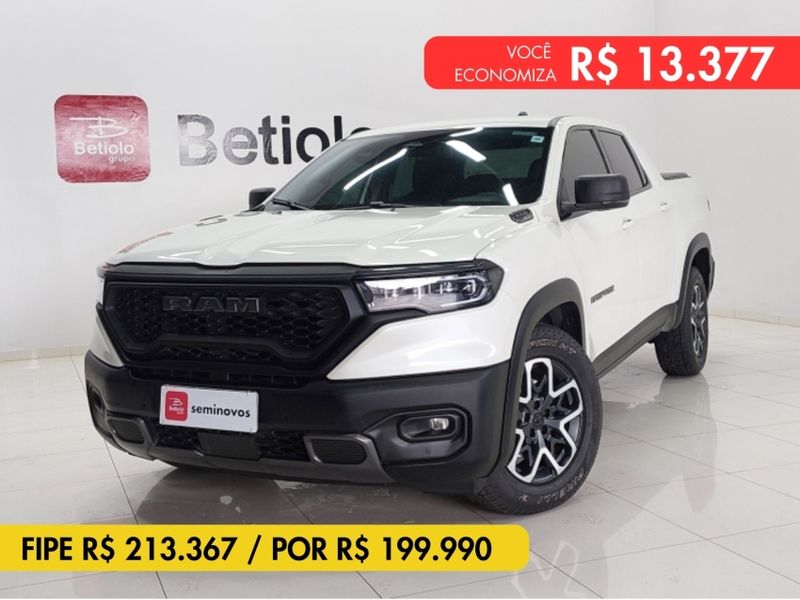 Ram RAMPAGE 2.0 TURBO DIESEL REBEL 4X4 AUTOMÁTICO 2023/2024 BETIOLO NOVOS E SEMINOVOS LAJEADO / Carros no Vale