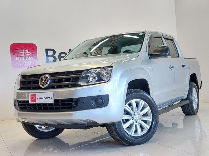 Volkswagen AMAROK 2.0 S 4X4 CD 16V TURBO INTERCOOLER DIESEL 4P MANUAL 2014/2015 BETIOLO NOVOS E SEMINOVOS LAJEADO / Carros no Vale