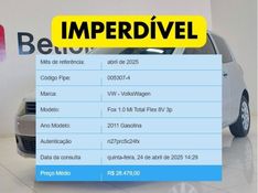 Volkswagen FOX 1.0 MI 8V FLEX 2P MANUAL 2010/2011 BETIOLO NOVOS E SEMINOVOS LAJEADO / Carros no Vale