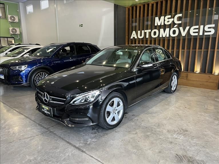 MERCEDES-BENZ C 180 1.6 CGI 16V Turbo 2014/2015 M&C AUTOMÓVEIS CAXIAS DO SUL / Carros no Vale