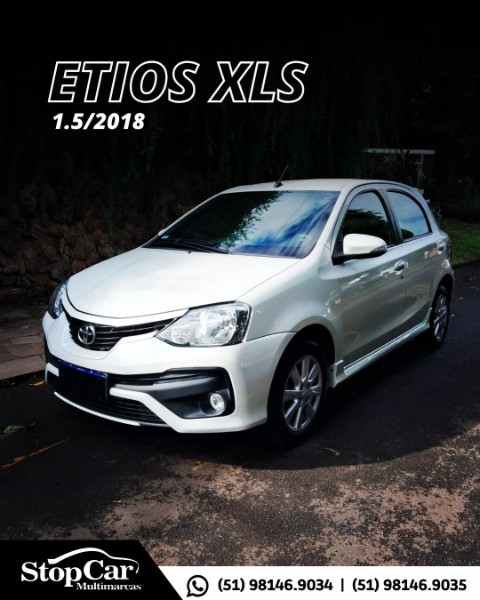 TOYOTA ETIOS 1.5 XLS HATCH 2018/2018 STOPCAR MULTIMARCAS ESTRELA / Carros no Vale
