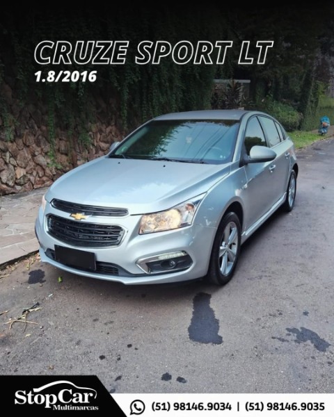 CHEVROLET CRUZE HB SPORT LT 1.8 16V FLEXP. 5P AUT 2016/2016 STOPCAR MULTIMARCAS ESTRELA / Carros no Vale