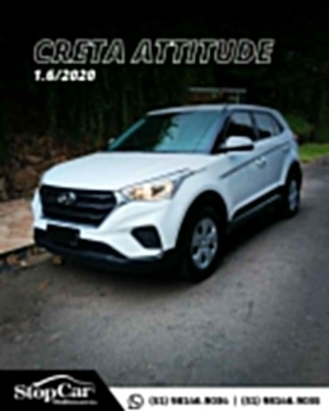 HYUNDAI CRETA 1.6 16V FLEX ATTITUDE AUTOMÁTICO 2020/2020 STOPCAR MULTIMARCAS ESTRELA / Carros no Vale