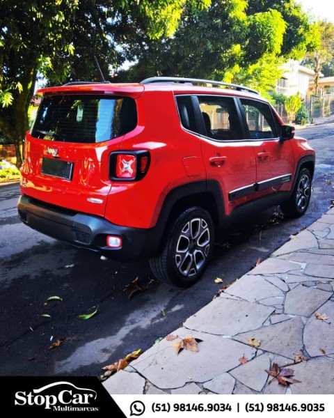 JEEP RENEGADE 2.0 16V TURBO LONGITUDE 4X4 2016/2016 STOPCAR MULTIMARCAS ESTRELA / Carros no Vale