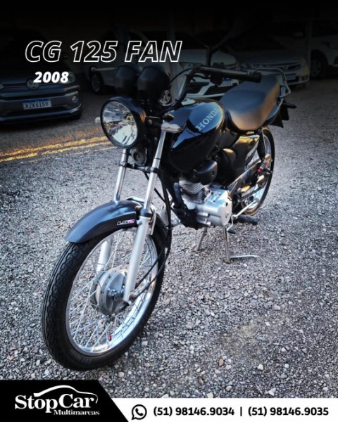 HONDA MOTOS CG 125 CG 125I FAN 2008/2008 STOPCAR MULTIMARCAS ESTRELA / Carros no Vale