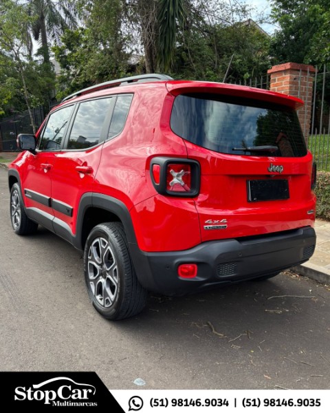 JEEP RENEGADE 2.0 16V TURBO LONGITUDE 4X4 2016/2016 STOPCAR MULTIMARCAS ESTRELA / Carros no Vale JEEP RENEGADE 2.0 16V TURBO LONGITUDE 4X4 2016/2016 STOPCAR MULTIMARCAS ESTRELA / Carros no Vale