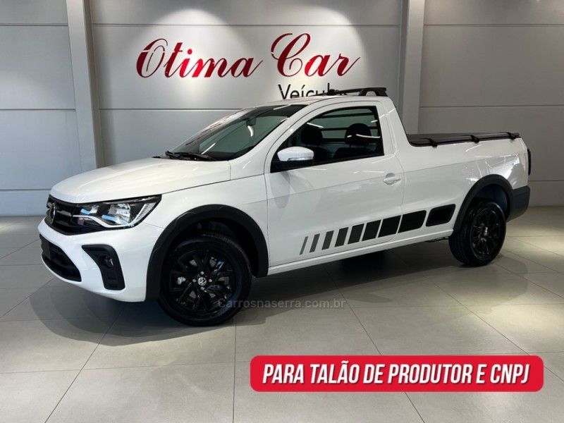 VOLKSWAGEN SAVEIRO 1.6 MI TRENDLINE CS 8V 2025/2025 ÓTIMA CAR FLORES DA CUNHA / Carros no Vale