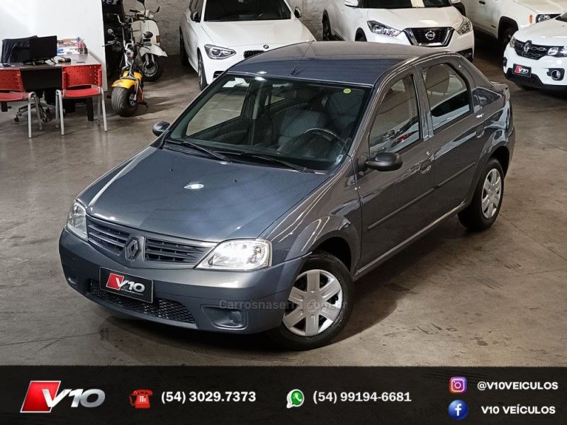 RENAULT LOGAN 1.6 EXPRESSION 8V 2008/2009 V10 VEÍCULOS CAXIAS DO SUL / Carros no Vale