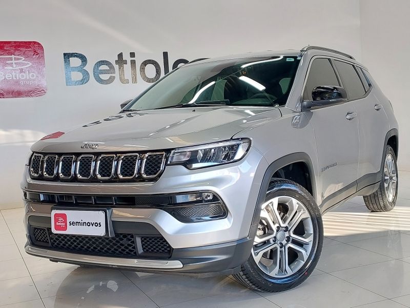 JEEP COMPASS 1.3 T270 TURBO FLEX LONGITUDE AT6 2022/2022 BETIOLO NOVOS E SEMINOVOS LAJEADO / Carros no Vale