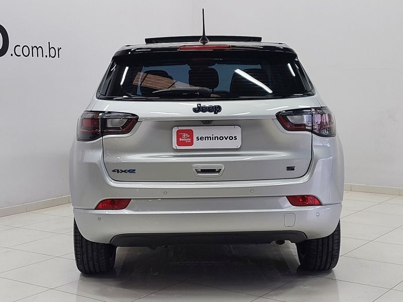 JEEP COMPASS 1.3 T270 TURBO HÍBRIDO S 4XE AT6 2022/2022 BETIOLO NOVOS E SEMINOVOS LAJEADO / Carros no Vale