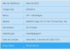 Volkswagen AMAROK 2.0 HIGHLINE 4X4 CD 16V TURBO INTERCOOLER DIESEL 4P AUTOMÁTICO 2012/2013 BETIOLO NOVOS E SEMINOVOS LAJEADO / Carros no Vale