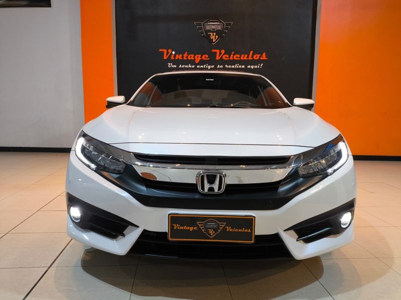Honda CIVIC 1.5 16V TURBO GASOLINA TOURING 4P CVT 2018/2018 VINTAGE VEÍCULOS CAXIAS DO SUL / Carros no Vale
