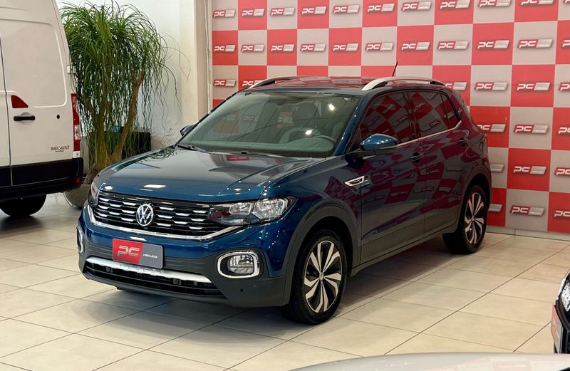 VOLKSWAGEN T-Cross Hig 250 TSI 1.4 16V 2021/2021 PC VEÍCULOS SANTA CRUZ DO SUL / Carros no Vale