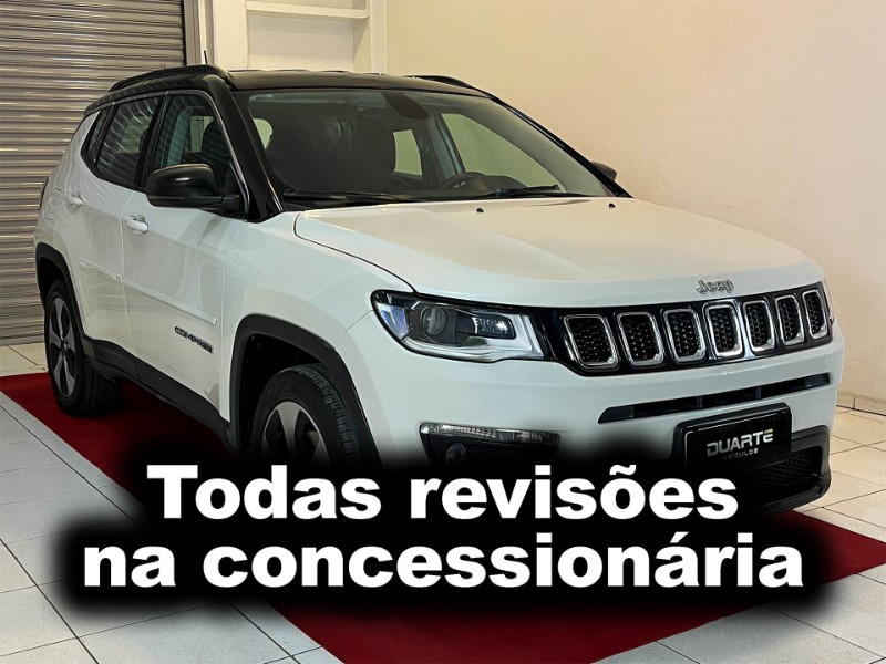 JEEP COMPASS 2.0 16V FLEX LONGITUDE AUTOMÁTICO 2017/2018 DUARTE VEÍCULOS PORTO ALEGRE / Carros no Vale