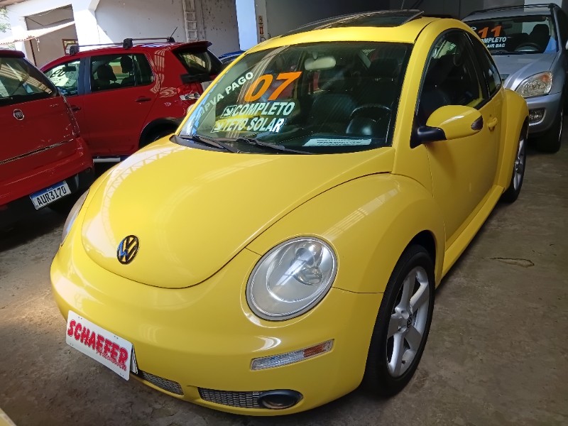 VOLKSWAGEN NEW BEETLE 2.0 MI 8V 2007/2007 SCHAEFER AUTOMÓVEIS TEUTÔNIA / Carros no Vale